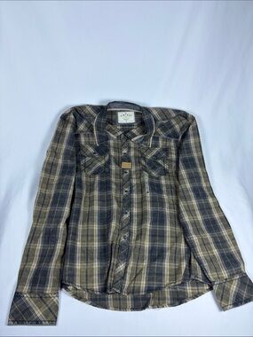 NWT‎ buckle men's button up shirt Plaid
